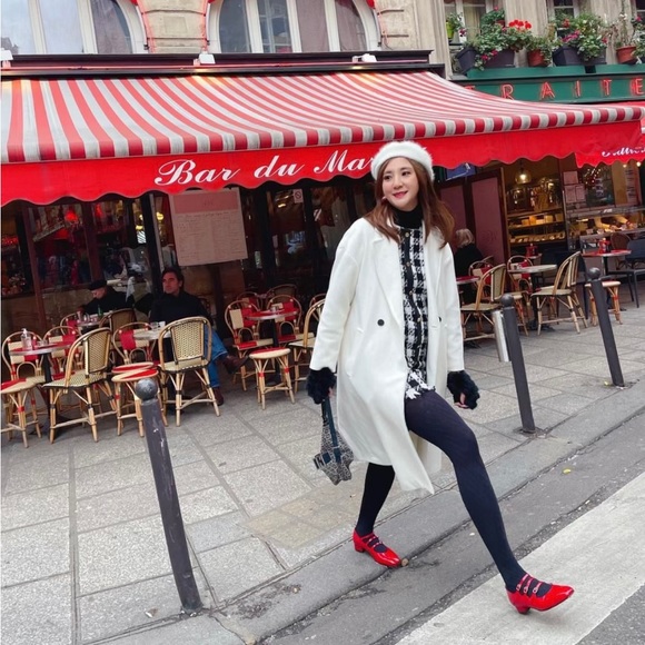 Mary Jane shoes . Red Mary Jane. Retro. - Picture 9 of 14